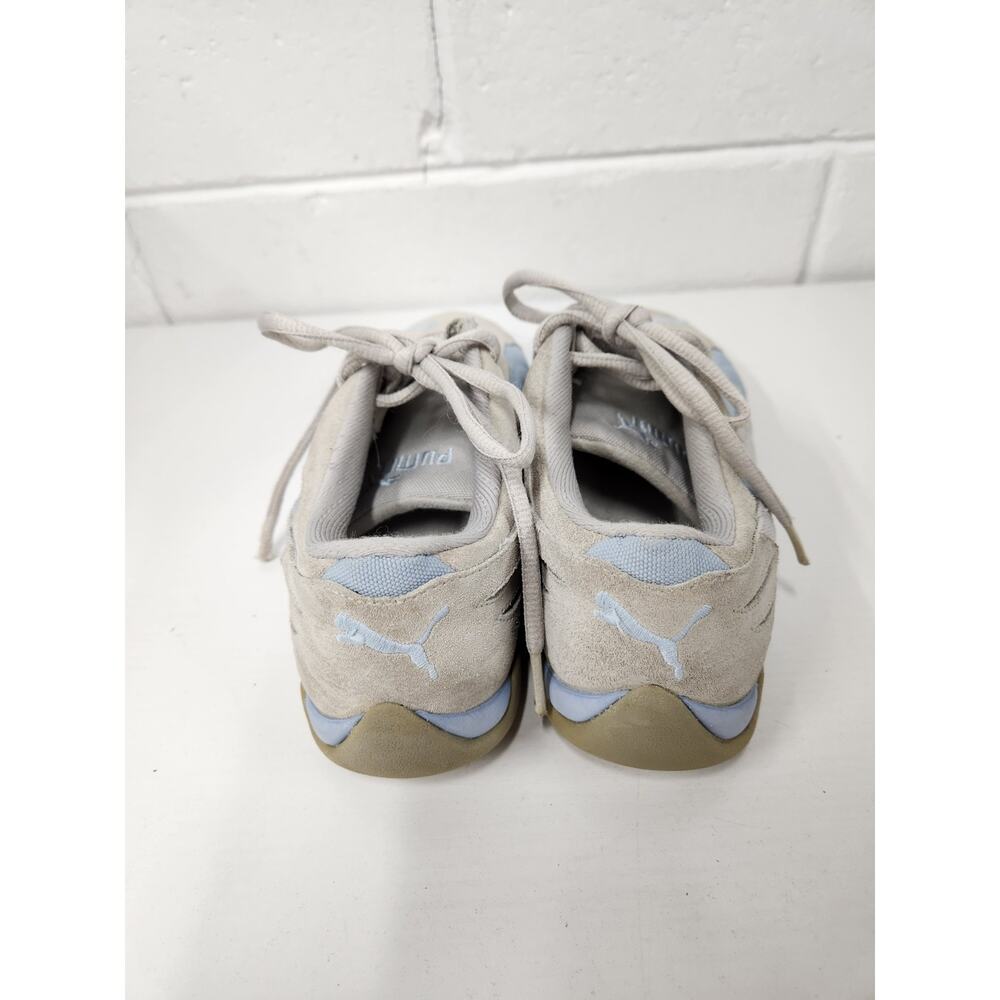 Vintage Y2K Women's Puma Speedcat Racing Suede Sneakers, Szie 7, In Gray/Blue - Picture 3 of 11